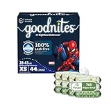 Goodnites and Wipes Bundle: Goodnites Underwear for Boys, Extra Small, 44ct & Huggies Natural Care Sensitive Wipes, Unscented, 12 Flip-Top Packs (768 Wipes Total) (Packaging May Vary)