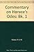 A Commentary on Horace: Odes, Book 1