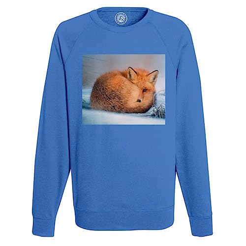 Sweatshirt Homme Renard Roux dans La Neige - Vêtement Chaud Animaux Mignon