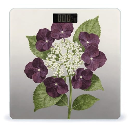 Báscula digital de baño con pantalla LCD y base antideslizante miniatura 1