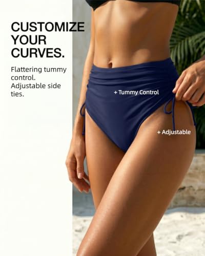 Image of Holipick Women's High Waisted Bikini Bottom