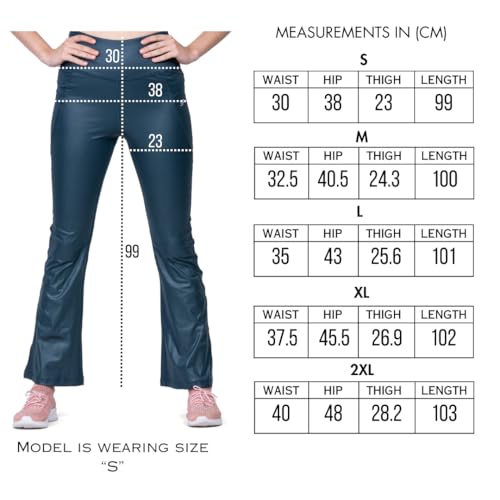 Image of 3rd Planet Women's High Waist Activewear Leggings | 4-Way Stretch, Sweat-Wicking, Non-See-Through Gym & Yoga Tights with Side Pockets | Comfortable Slim Fit Pants for Workout, Running & Fitness