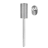 Kiara Sky Large Barrel Medium Universal Nail Drill Bit for E-file | with Safety Edge for Cuticle and Nails Care | Non-Coated