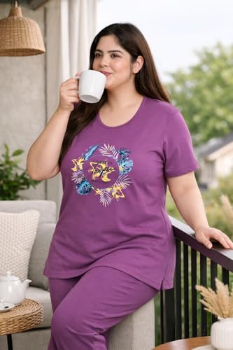 Image of In Love Women's Plus Size Longline T-Shirt with Side Pocket, 3 /4 Sleeve, Crew Neck