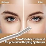 Eyebrow Razor Dermaplaning Tool with 10 Blade Refills Exfoliating Face Razors for Women Facial Razor for Peach Fuzz and Eyebrow Hair Removal - Image 3
