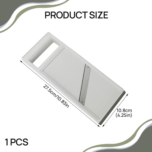 Vegetable Slicer,Handheld Mandoline Food Slicer,Stainless Steel Mandoline Slicer,Slicers and Vegetable Cutters for Kitchen Vegetable Fruits (Green) - Image 2