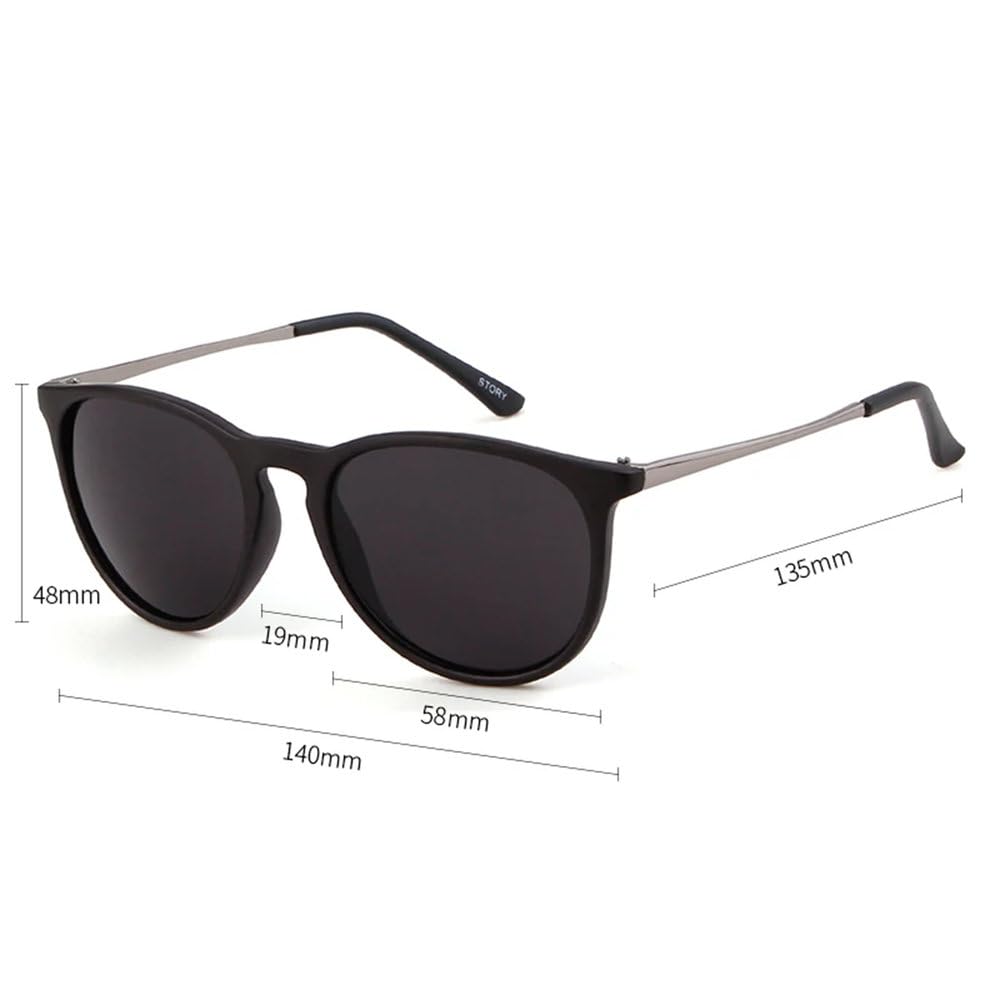 Occhiali da sole rotondi Uomo Donna Occhiali da sole vintage con montatura tartarugata Sunnies Occhiali da sole