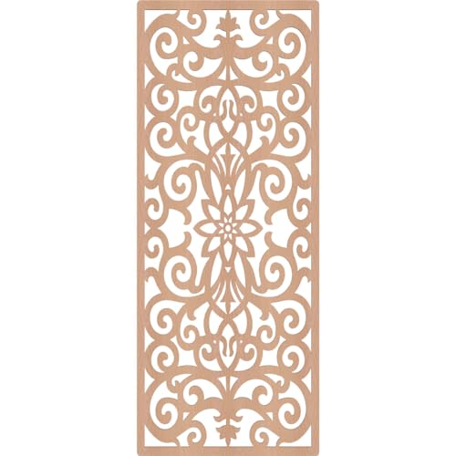 Image of Buel Decorative Pierced Fretwork Wood Wall Panels, 21 3 /8 inchW x 54 3 /8 inchH x 1 /4 inchT, Alder