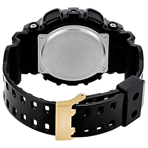 Casio G-Shock GD-100GB-1DR Black & Gold Digital Dial Black Resin Strap Men's Watch Shock And 200M Water Resistant G340 - Image 4