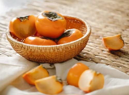 4 American Persimmon Trees Live Plants 1-2 Ft Tall, Persimmon Plants Persimmon Fruits #TOP6