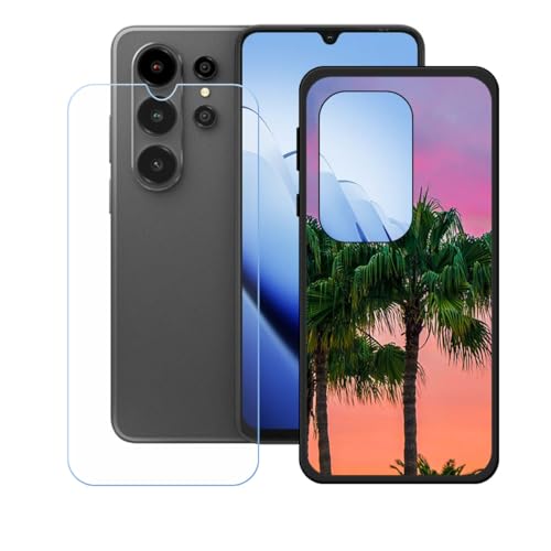 LCEHTOGYE �K�p Blackview Wave 10 +�����K���X�X�N���[���v���e�N�^�[�p�P�[�X�A�K�p Blackview Wave 10 (6,88")�ƌ݊����̂���u���b�N�\�t�gTPU�V���R���Q���P�[�X�ی�J�o�[ WZ9