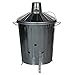 CrazyGadget® Small Medium Large Extra Large Galvanised Metal Incinerator Fire Burning Bin with Special Locking Lid (40 Litre)