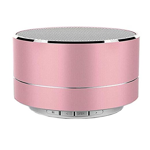 heavKin Creative Portable RDA 3.0 BT Speaker Stereo Bass Surround Mini Computer Speakers for Phones MP3 FT (Pink)