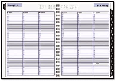 DayMinder Première Recycled Weekly Appointment Book, 8 x 11 Inches, Black, 2013 (G520H-00)