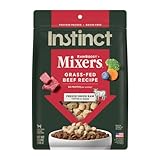 Instinct Raw Boost Mixers, Freeze Dried Dog Food Topper, Grain Free Recipe - All Natural Beef, 14 oz. Bag