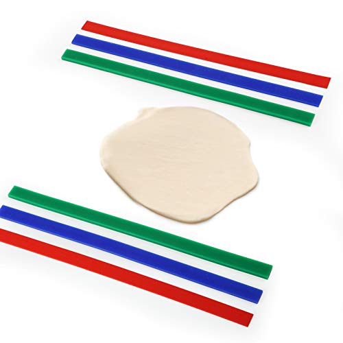 GWHOLE 6 Pcs Règles à Pâtisserie pour Rouleaux à Pâte (Hauteur 2mm 4mm et 6 mm)