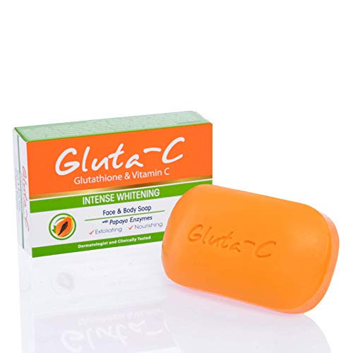 GLUTA-C Intense Whitening Soap with Papaya Exfoliants Glutathione & Vitamin C 120g