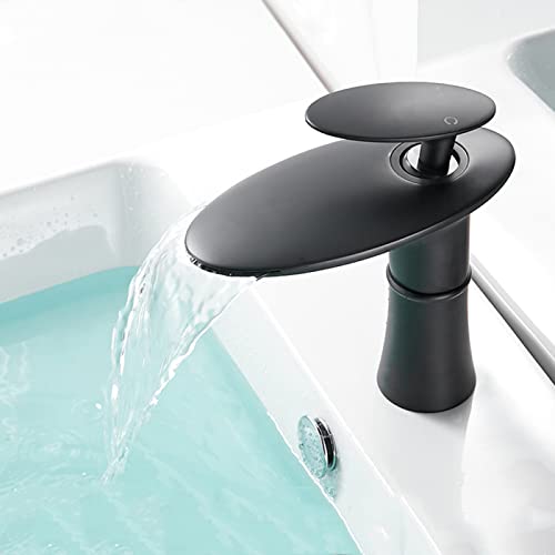 Robinet mitigeur cascade de salle de bain pour vasque haute et moderne