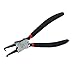 Aexit Black Internal Pliers Circlip Clip Ring Pliers with Bent Snap-Ring Pliers Nose