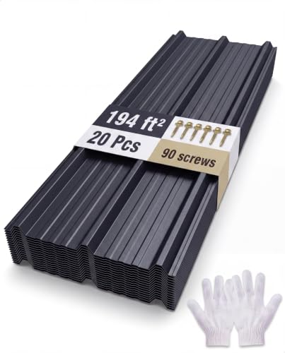 Image of GarveeLife Ribbed Metal Roofing Panels, 195 Ft