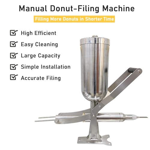 Stainless Steel Donut Filler Injector for Jelly Cream - Perfect for Doughnuts Churros Pastries - Essential Kitchen Tool — view 2