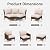 GREEN PARTY 8 Pieces Wicker Patio Furniture Set, All-Weather Outdoor Rattan Half-Moon Curved Patio Sectional Sofa Conversation Set 8 Seats for Garden, Backyard, 2 x Ottomans