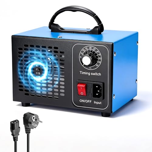 Generador de ozono, 60.000 mg/h, dispositivo de ozono O3, Ozono O3, con temporizador de 60 min para 320 ㎡, purificador de aire de ozono portátil, dispositivo de ozono para coches, garajes