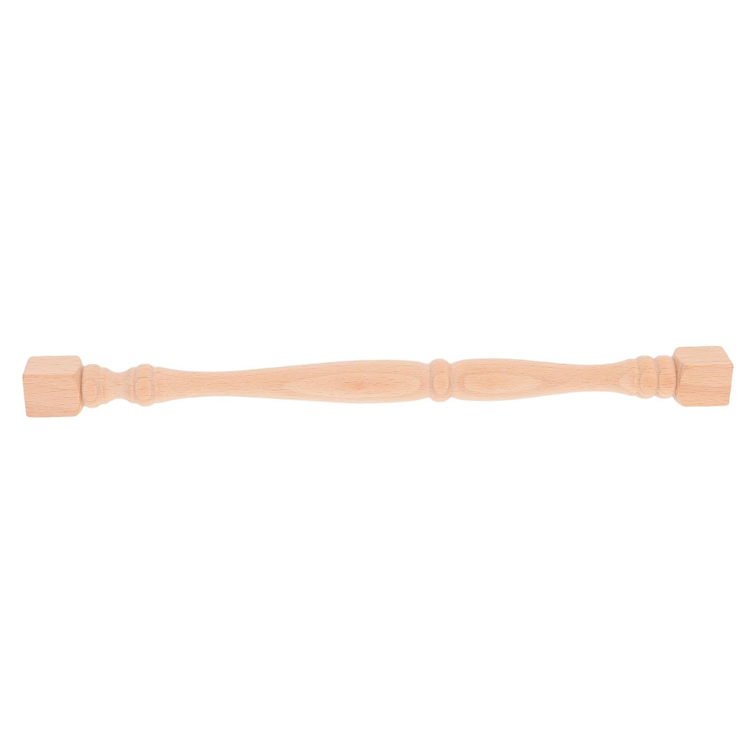 KICHOUSE Unfinished Wooden Roman Baluster Spindle for Home Improvement and Railing Repair, Solid Wood Small Bridge Design Baluster Post for DIY Staircase Projects and Decorative Woodworking