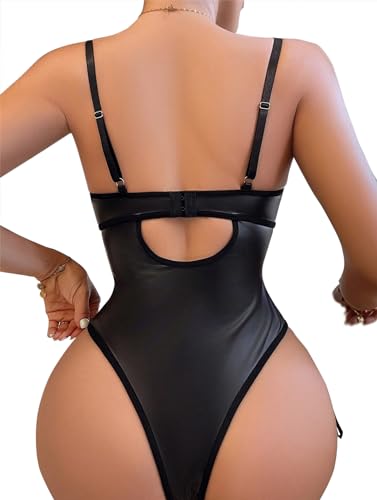 Lilosy Sexy Lace Up Floral Garter Underwire Teddy Bodysuit Lingerie Belt Women Top One Piece2