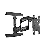TS318TU Thinstall Medium Dual Swing Arm Wall Mount for 32-65' Flat Panel Displays, 18' Extension, Supports up to 75 lbs, Ultra Low Profile Full Motion Mount, Black