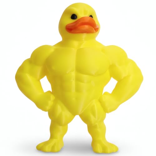 3D Muscle Duck Figurine Desk Decor Gift for Gym Enthusiasts