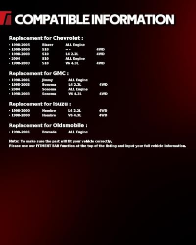 Image of Torchbeam Front Brake Calipers Set for Chevrolet 1998-2005 Blazer, Chevrolet 1998-2003 S10 4.3L, GMC 1998-2001 Jimmy, Front Left and Front Right Calipers Replace # 18B4694+18B4695