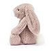 Jellycat Bashful Luxe Rosa Bunny Stuffed Animal, Medium 12 inches - Rabbit & Bunny Plush Toy - Classic Children's Gift