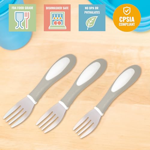 Ecr4Kids ELR-18104-WHLG My First Meal Pal Stainless Steel Forks thumb #5