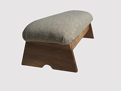 KR Ideas Padded Stability Bedside Foot Stool, Maple Stain, 9" Tall (Made in The USA) (Desert Sand - 9")