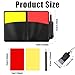 NQEUEPN Referee Cards Set, 2pcs Referee Penalty Cards with Card Holder Referee Score Book Whistle Pencil Soccer Referee Red and Yellow Warning Cards for Football Soccer Sports Game Men's Officials