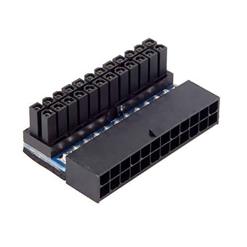 Cablecc PW-007 Atx 24Pin Female To 24Pin Male 90 Degree Power Adapter Mainboard Motherboard thumb #1