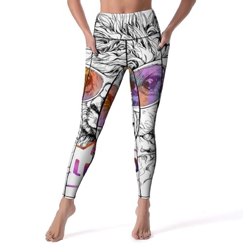 Pantalon de sport yoga anti frottement avec legging femmes alpaga S