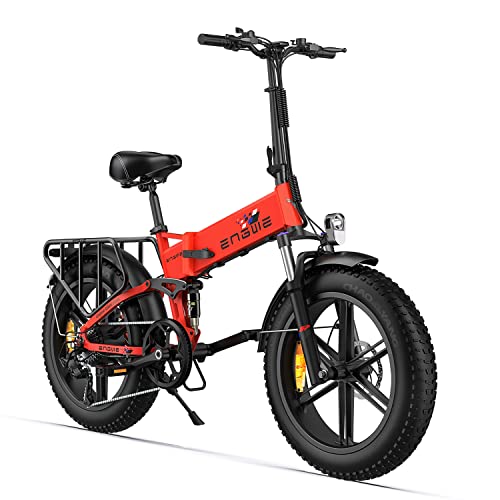 ENGWE E-Bike Herren E-Faltrad Klapprad mit 48V 13Ah herausnehmbarer Akku, 250W Elektrofahrrad 20"×4.0" Fat Tire 7-Gang-All-Terrain ebike Einer Reichw