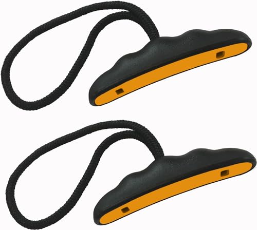 Occult Kayak Handles - Yellow (2 Pack) - Heavy Duty - Sleek T-Handle Design - Heavy Duty Bungee - Easy 3-Step Installation and Ergonomic Comfort - Kayak and Boating Accessories