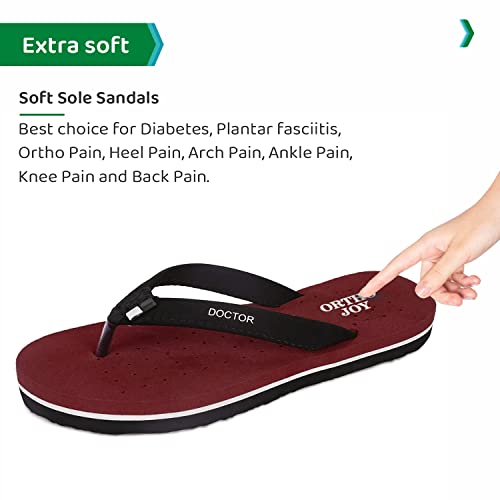 Image of ORTHO JOY Doctor Orthopedic Slippers For Ladies Daily Use /mcr chappals for women