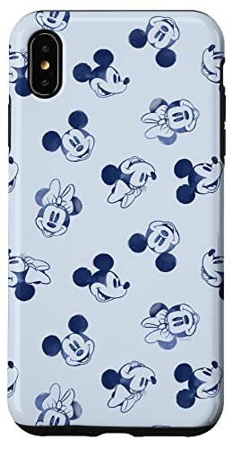Coque iPhone XS Max Disney Mickey Minnie Mouse au style vintage rétro