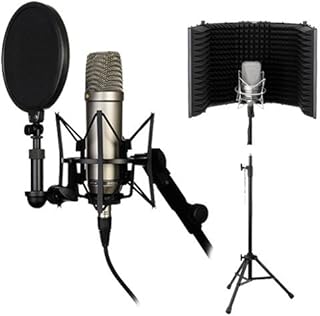 Rode NT1-A Complete Vocal Recording Solution with Acoustic Reflection Filter and Tripod Mic Stand Kit
