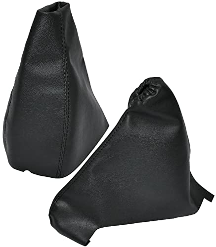 AERZETIX - C59094 - Soufflet de levier de vitesse et frein à main - compatible avec Opel Corsa D de 2006 à 2014 - couleur: noir - en cuir synthétique