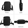 Small Anti Theft CrossBody Bag with Zipper Lock, RFID Blocking & Water Resistant - Sling Chest Shoulder Bag for Men Women, Water Resistant Messenger Bags for Runner Workout Hiking Cycling Travelling #4