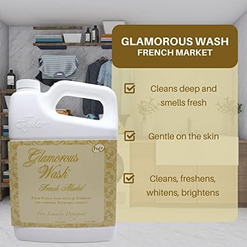 Miniatura 8 de Worldwide Nutrition Paquete Tyler Glamorous Wash French Market Fine Laundry Detergente líquido para ropa - Detergente líquido de lujo para ropa -