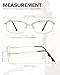 SODQW Women Rectangle Office-Siren Glasses Non Prescription Fashion Eyewear Y2K Fake Cosplay Glasses Designer Frame
