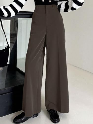 Image of KOTTY Womens Solid Breathable Sensaicha Brown Pant