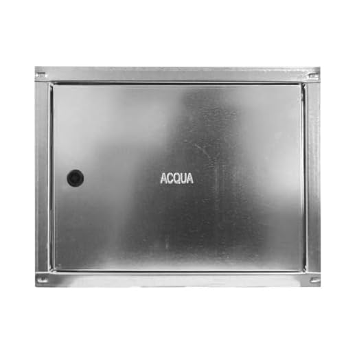PIKAPPA 1101 Puerta galvanizada para contador de agua, con cerradura y llave cuadrada. Dimensiones 400x280 mm