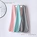 TENSTARS 5 Pack Thicken Microfiber Hair Towel Wrap for Women - Elastic Loop Design - 320GSM Coral Velvet - Quick Dry Hair Turban - 11x28 Inch (Grey+Pink+Brown+FrozenBlue+FrozenBerry)